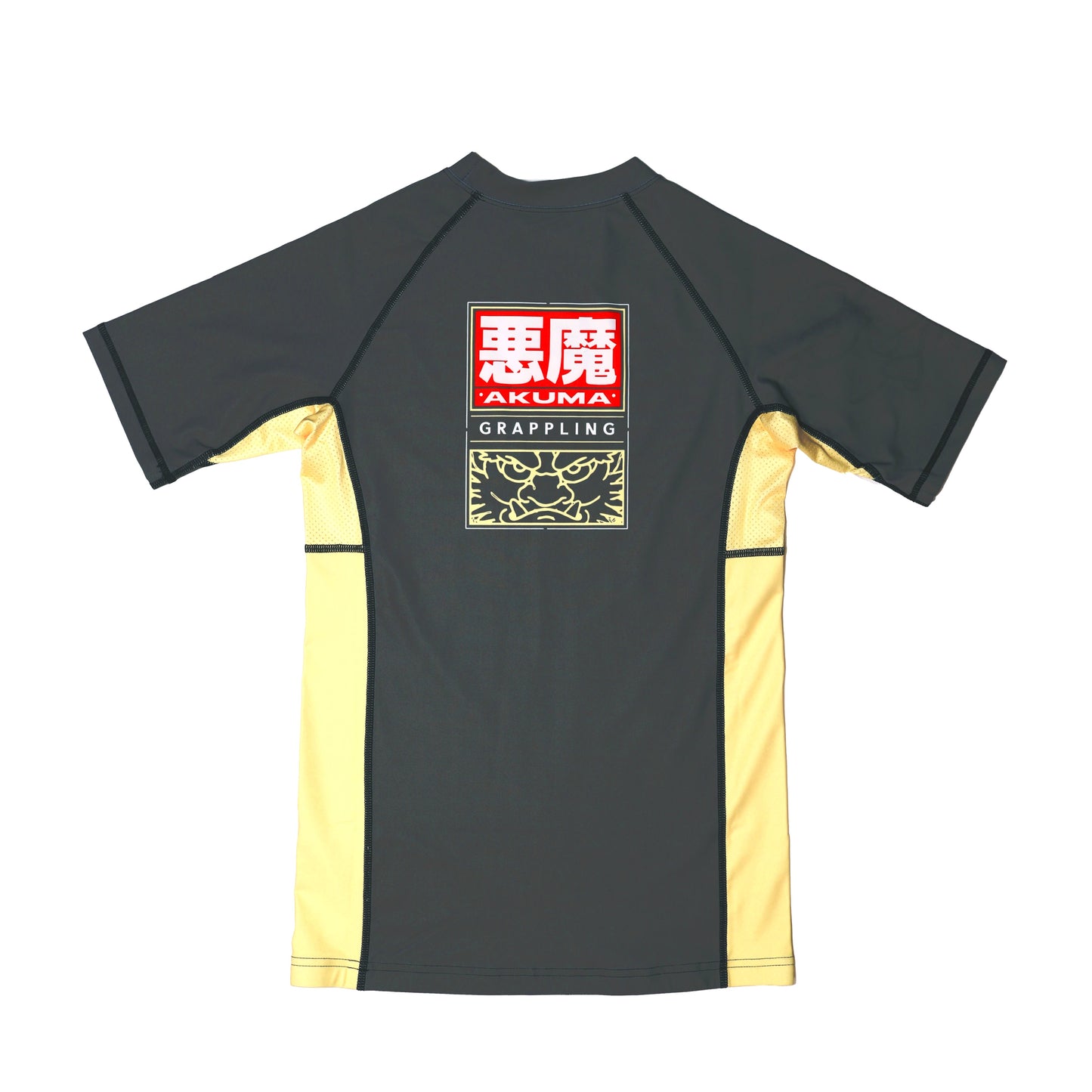 Oni Collection - Short Sleeve Women's Rash Guard – Grey and Bone