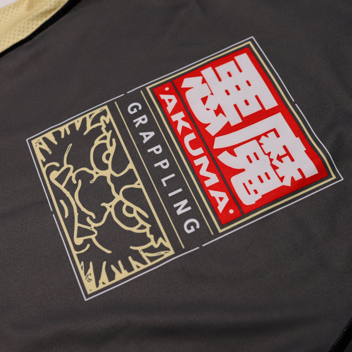 Oni Collection - Short Sleeve Women's Rash Guard – Grey and Bone