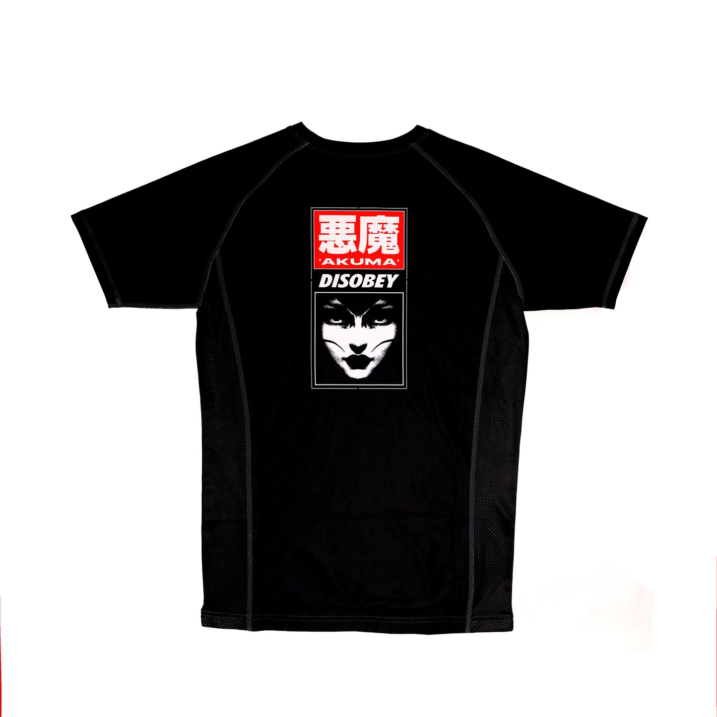 Disobey Collection - Short Sleeve Rash Guard - Black